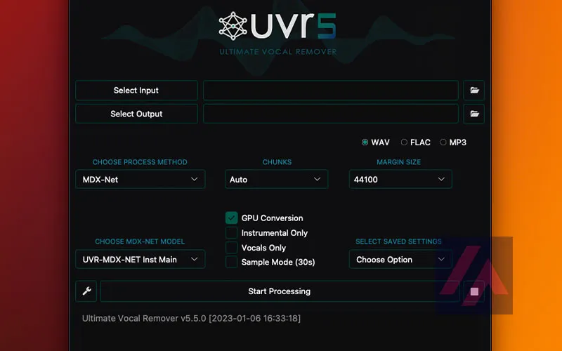 Ultimate Vocal Remover UVR