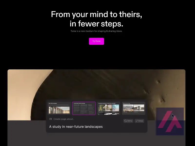 Tome.app website